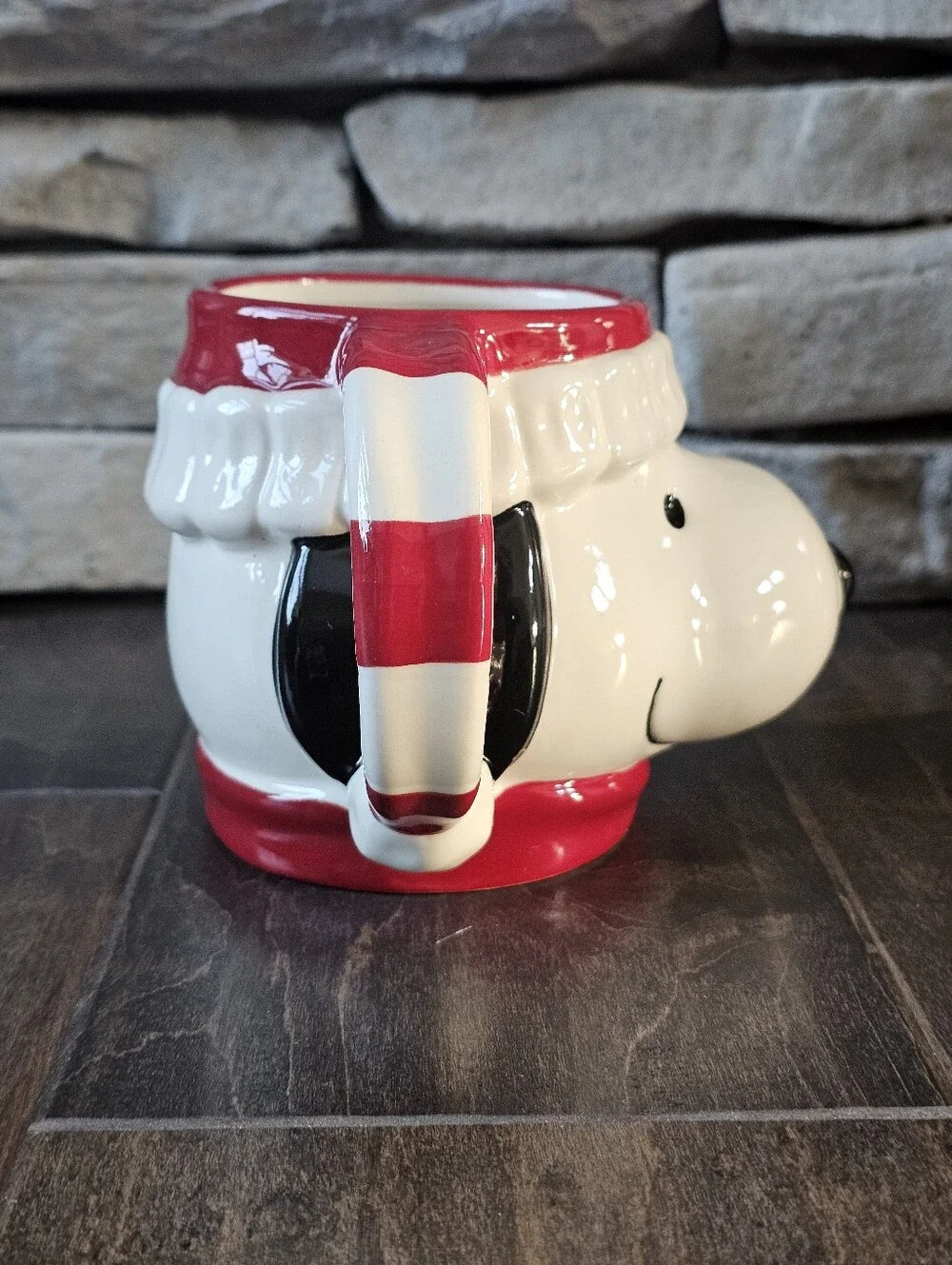 Williams-Sonoma Peanuts Snoopy Figural Christmas Mug
